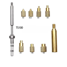 Комплект для впаювання різьбових втулок М2, М2,5, М3, М4, М5, М6, М8 з картриджем TS100