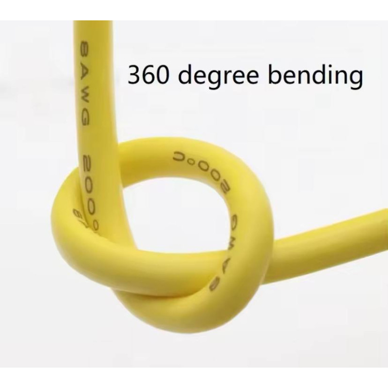 Силіконовий провід AWG з білими і синіми смужками, на якому зображено числові позначення та літери.