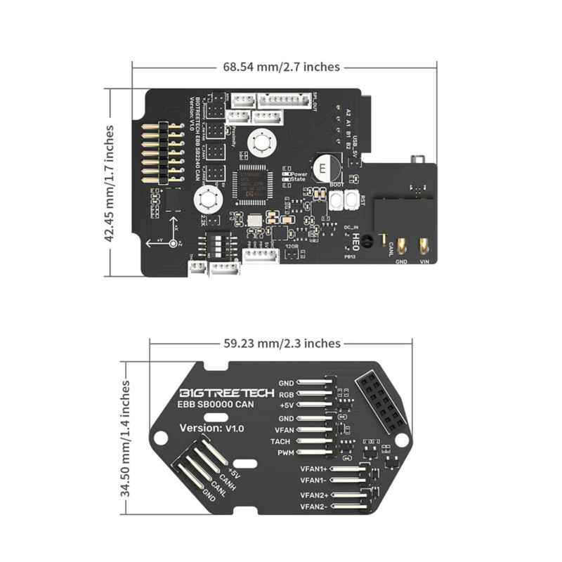 Плата BIGTREETECH EBB SB2209/SB2240 CAN для Klipper/Voron image