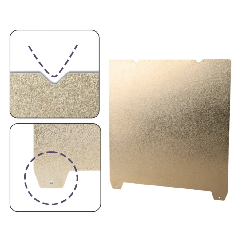 Килимок стальний PEI 235x235 мм до Creality K1/K1C/Ender-5/S1/Ender 3 V3 SE Нагрівальні платформи image