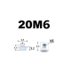 Showing image for Гайка закладна профіль 20х20мм М6 Гайка закладна профіль 20х20мм М6 Профіль та фурнітура image