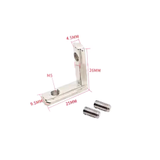 Кутовий з'єднувачКутик (L-кронштейн) для верстатного профілю 2020