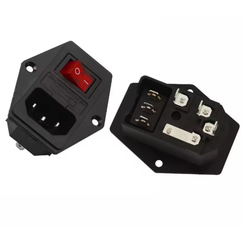 Роз'єм живлення АС-014, із перемикачем Електроніка image