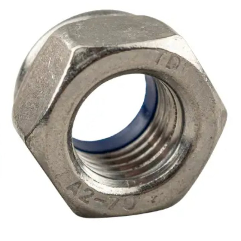 Гайка М3, DIN985, стопорна, нейлон Гайка стопорна нейлон image