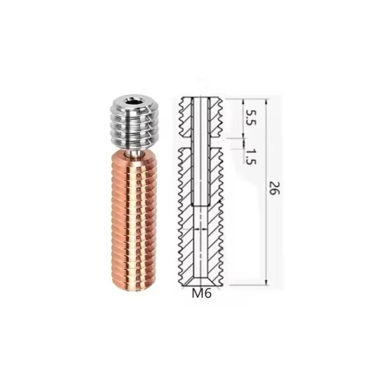 Термобарєр біметалевий МК8 М6х26мм image
