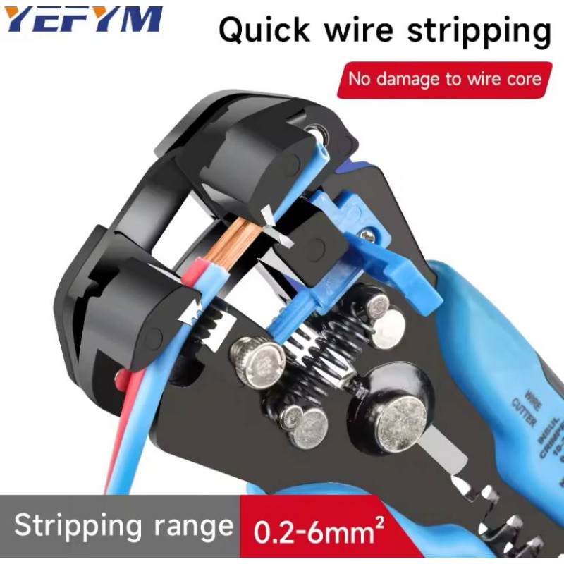 Знімач ізоляції та обтиску клем YEFYM 24-10 AWG (0.2-6 мм²) image