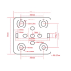 Пластина Openbuilds 20x20mm V-slot, із роликами D-15мм Механіка, Механіка Openbuilds image