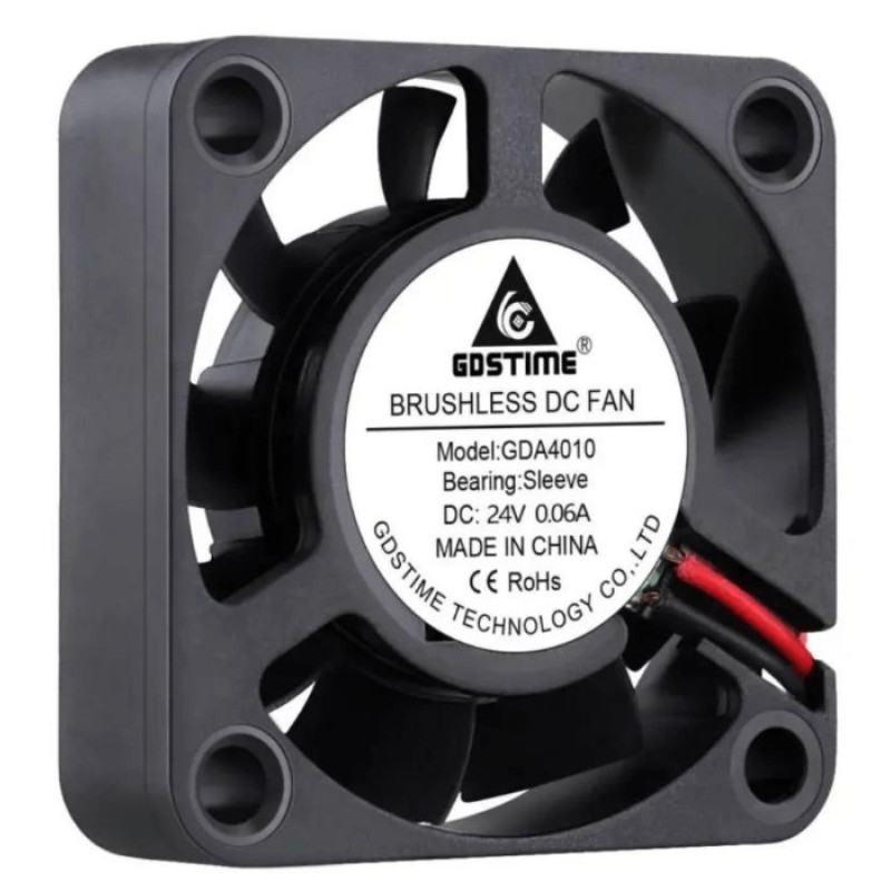 Вентилятор (кулер) 40*10 24В/12В GDA4010, Bearing-Втулка, GDSTime image