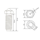 Showing image for Сопло до Anycubic Kobra 2 загартована сталь Сопло до Anycubic Kobra 2 загартована сталь image