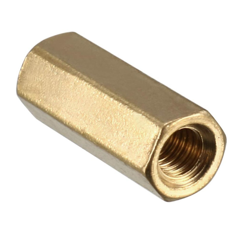 Стійка FF різьбова шестигранна, латунь, М3 х 12 мм image