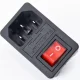 Розєм живлення IEC320-C14 із запобіжником та вимикачем Електроніка image