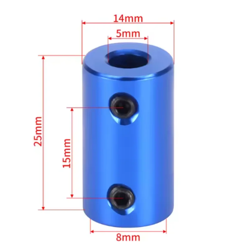 Муфта з'єднувальна жорстка 5*8мм Механіка, Муфта зєднувальна image
