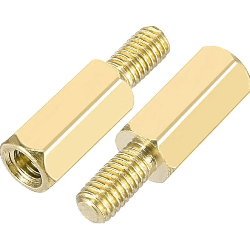 Стійка FM різьбова шестигранна, латунь, M3 x 12+6 мм image