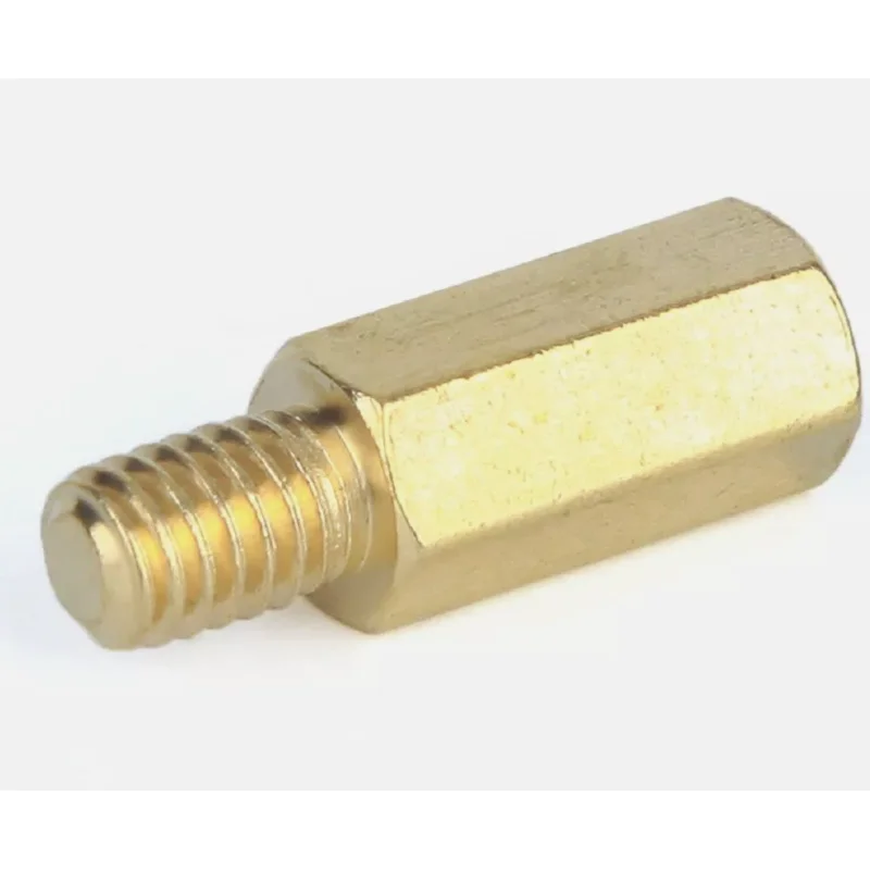 Стійка FM різьбова шестигранна, латунь, M3 x 12+6 мм image